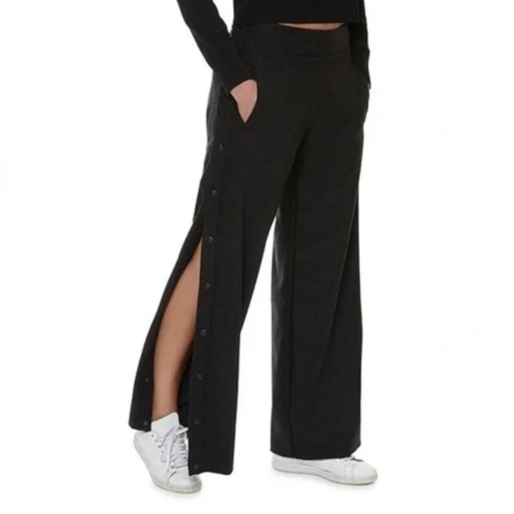 SWEATY BETTY TARE-AWAY LUXE WOOL PANTS CHARCOAL GREY SIZE XL WOMENS